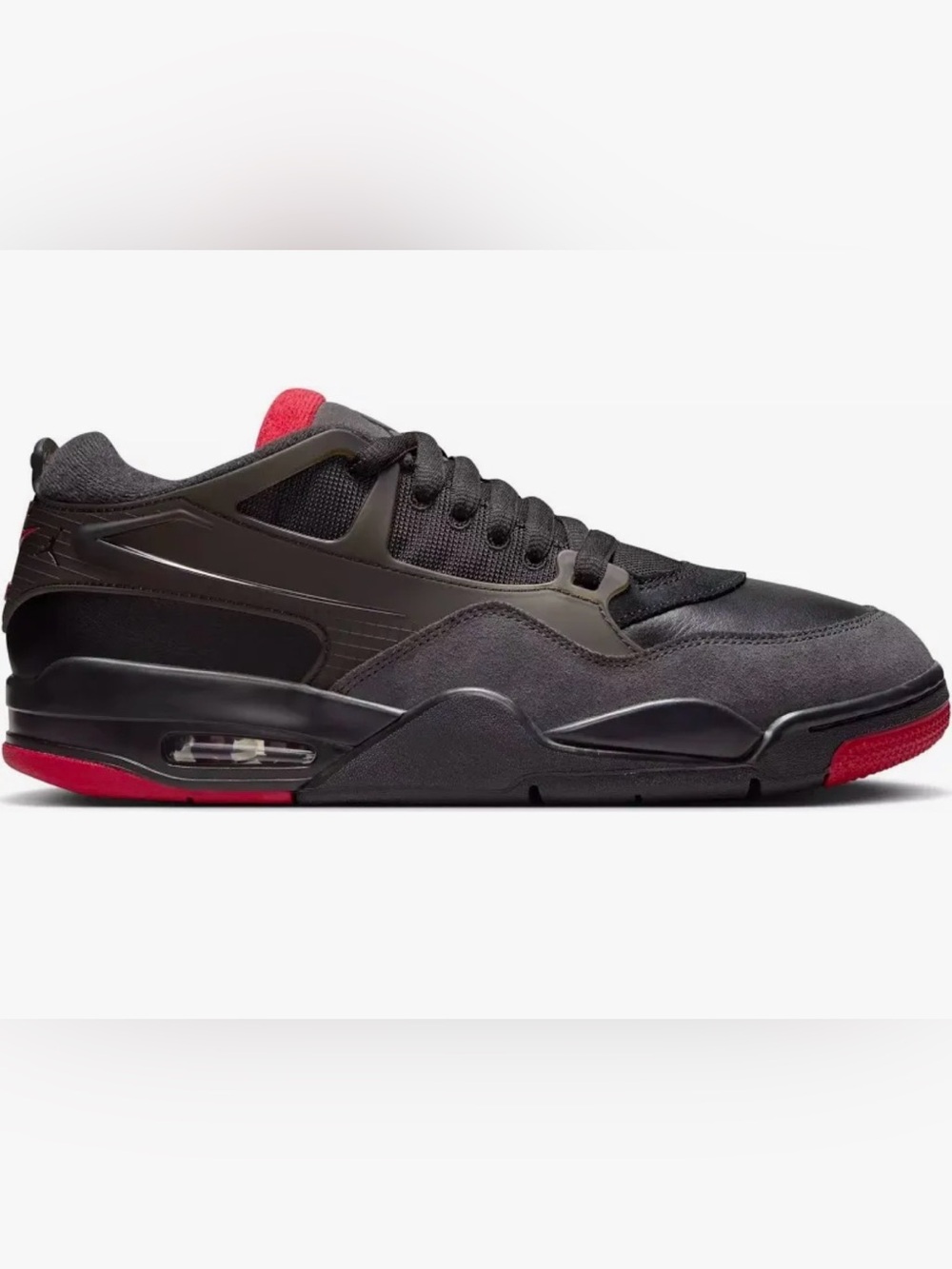 Air Jordan 4 RM Nike ‘Black Varsity Red’ Boys Shoes- NWT